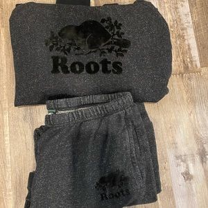 Roots Dark Salt and Pepper Sweat Set